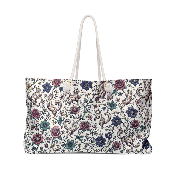 Floral Paisley Weekender Bag – Vintage Rose Travel Tote