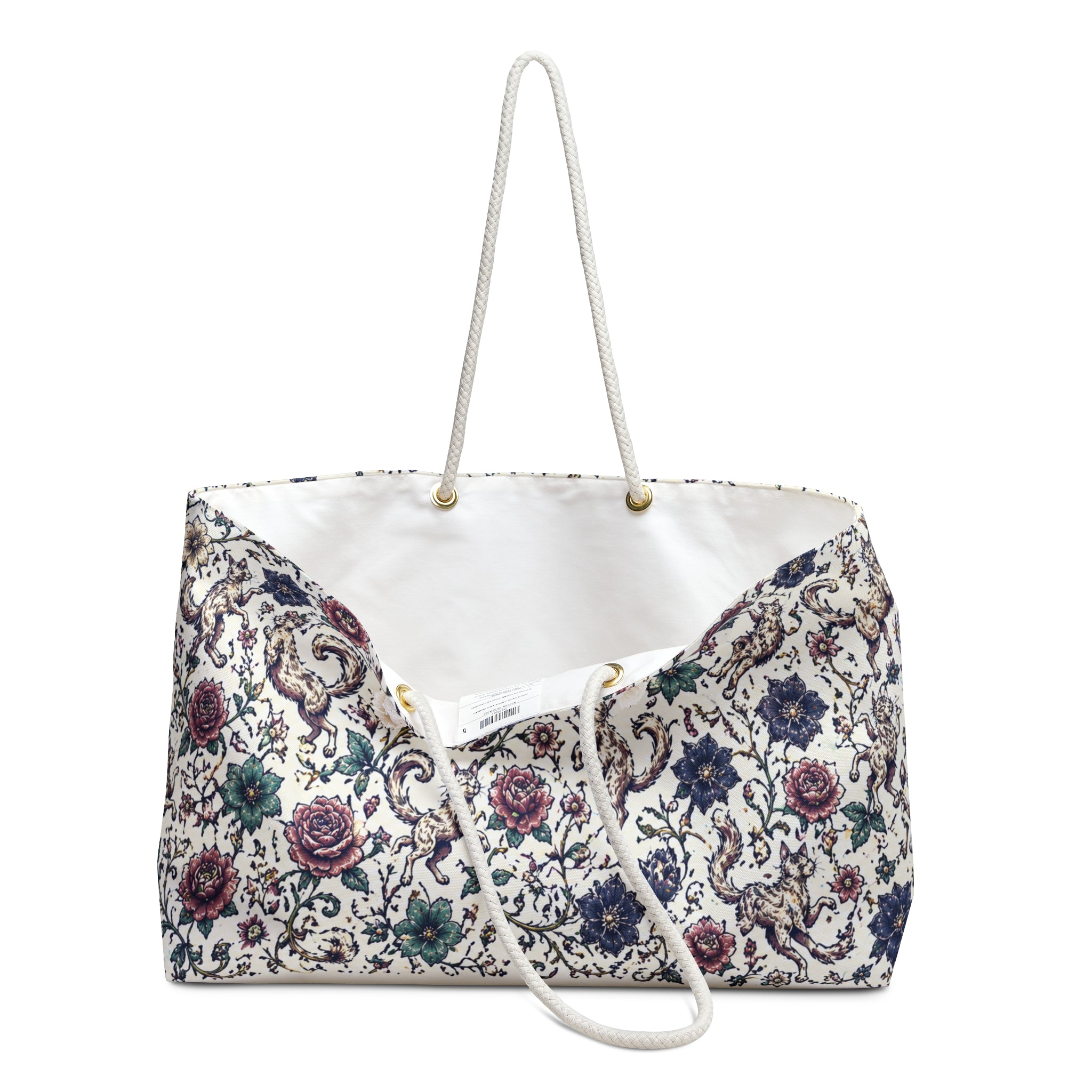 Floral Paisley Weekender Bag – Vintage Rose Travel Tote