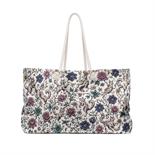 Floral Paisley Weekender Bag – Vintage Rose Travel Tote