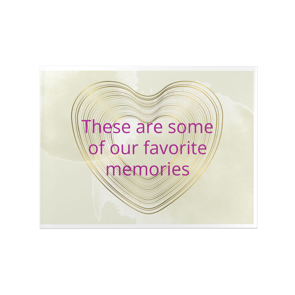 Hardcover Photo Book — "These Are Some of Our Favorite Memories" Floral Keepsake