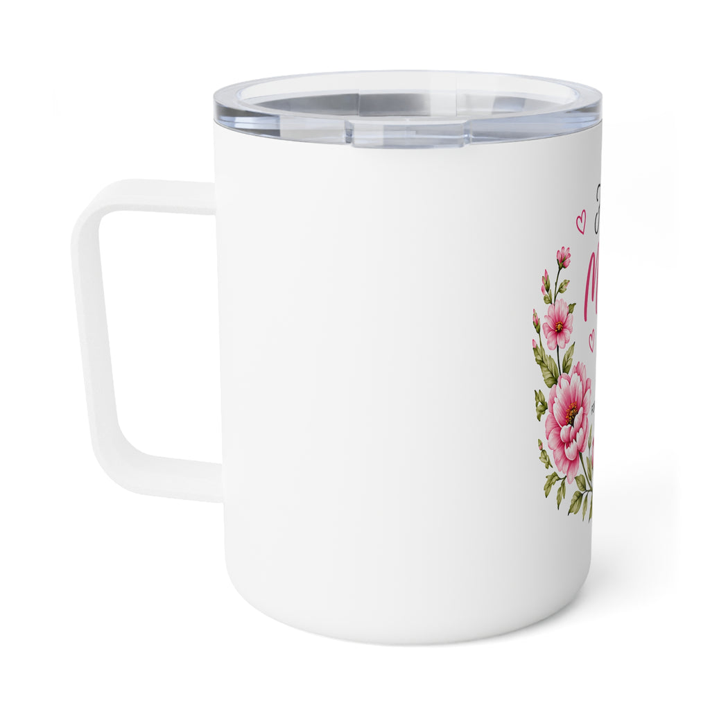 Mother's Day Insulated Coffee Mug - 10oz Floral "Happy Mother's Day"