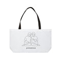 Weekender Tote Bag — Minimal 'Presence' Couple Illustration Travel & Everyday Carryall